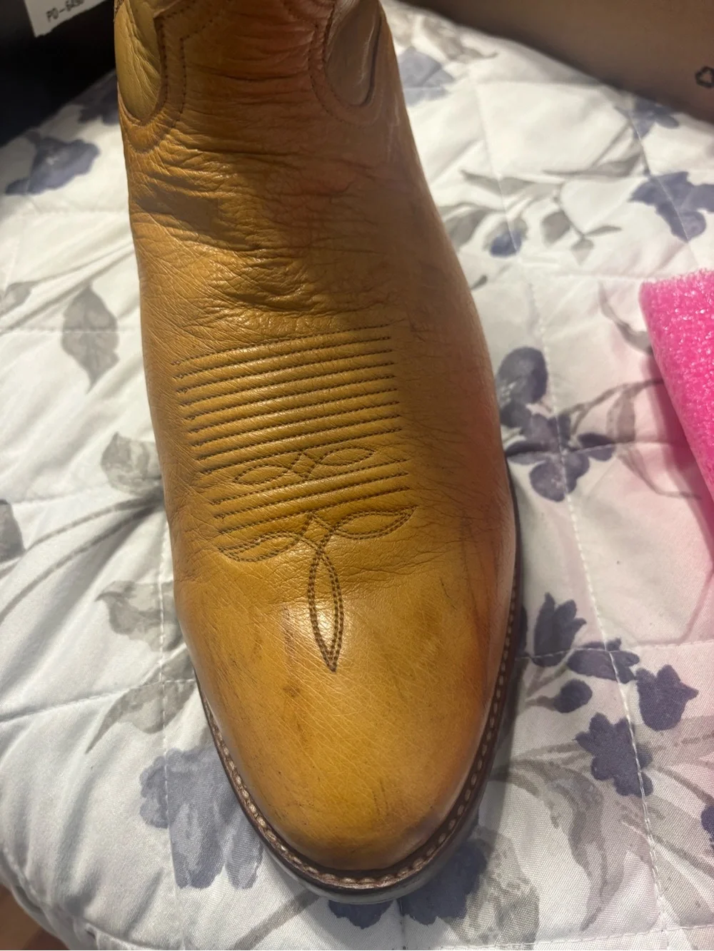 Tony Lama Smooth Ostrich Leather Cowboy Boots Style 8438 13D